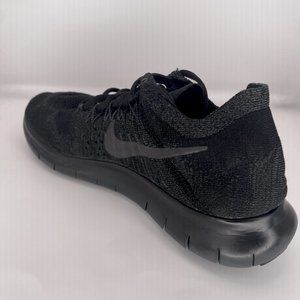 Men's Nike Free RN Flyknit 2017 Running Shoes Black Size 8